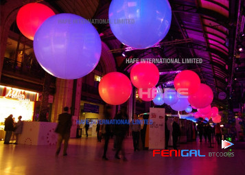LED DMX512 Inflatable Moon Balloon Hanging Use Event Illumination Lighting Balloon
