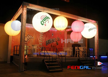 LED DMX512 Inflatable Moon Balloon Hanging Use Event Illumination Lighting Balloon