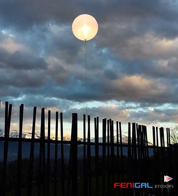 800W Dual White 80000Lm Moon Balloon Light Mountable On Tripod Or Truss