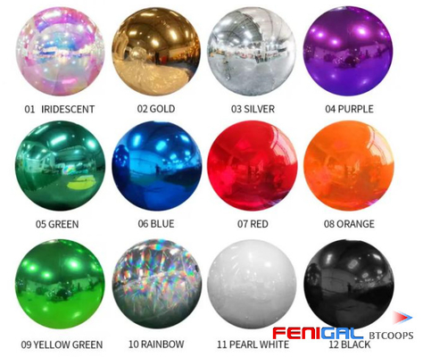 Large Event PVC Floating Balloon Esferas Inflables Decorative Mirror For Decoration