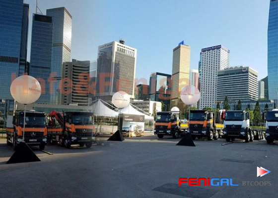 400w/800w RGB Inflatable LED event lighting balloon 90cm for Camping Party Outdoor Decoration