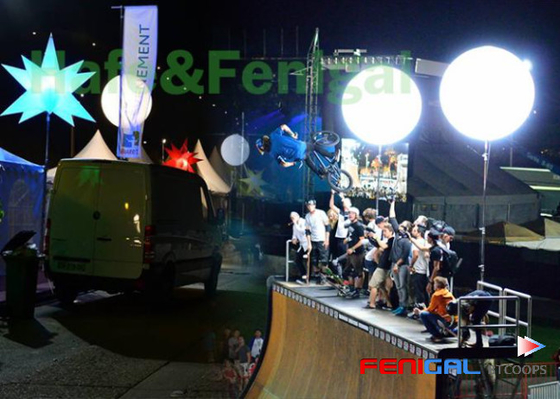 400w/800w RGB Inflatable LED event lighting balloon 90cm for Camping Party Outdoor Decoration
