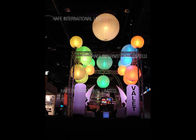 2m Vivid Hanging Inflatable 480W LED Balloon Lamp Full Printing For Party / Wedding