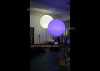 96W RGB Inflatable Led Light White Nylon Fabric 160 CM Balloon For Dance Party Decoration