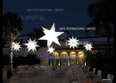 2m Diameter Giant Inflatable Beautiful Advertising Led Lighting Star For Wedding