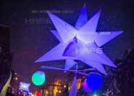 2.5m Diameter Wonderful Inflatable Lighting Decoration Star Decorative Hanging Stars