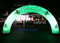 Brand 7 * 4 M Night Events Arch Inflatable Event Structures Lighting Color Customized
