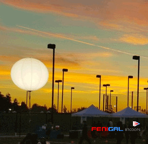 230V 90CM 160CM Tripod 400W LED Event Lighting Balloon Fixture Inflated By Air