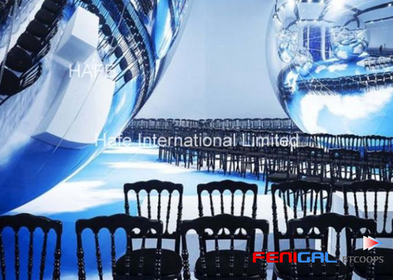 Inflatable Reflective Mirror Spheres For Party And Shopping Mall Decorations