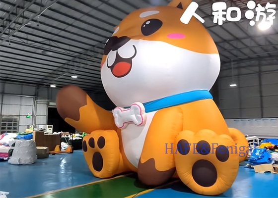 Outdoor Custom 3m Cartoon Dog PVC Inflatable Advertising Balloon Decoration