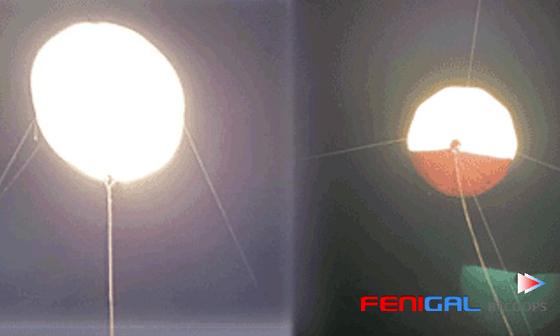 Professional Film Television Lighting LED Film Lighting Balloon Lamp Tube Nylon Fabric Treatment 1600W High Brightness