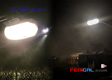 Professional Film Television Lighting LED Film Lighting Balloon Lamp Tube Nylon Fabric Treatment 1600W High Brightness
