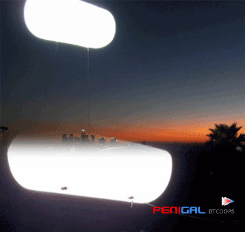 Professional Film Television Lighting LED Film Lighting Balloon Lamp Tube Nylon Fabric Treatment 1600W High Brightness