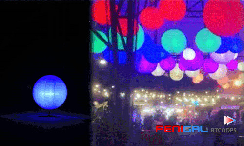 Dynamic Event Lighting Balloon 6500K RGBW Balloons With 512 DMX