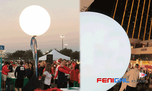 800W Inflatable LED Light Balloon With Tripod Powerful Outdoor Advertising