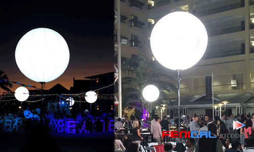 800W Inflatable LED Light Balloon With Tripod Powerful Outdoor Advertising