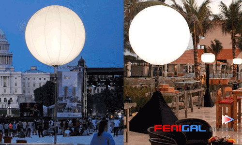800W Inflatable LED Light Balloon With Tripod Powerful Outdoor Advertising