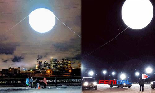 Eco Friendly Video Lighting Elliptical Balloon Light For Studios
