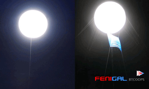 Eco Friendly Video Lighting Elliptical Balloon Light For Studios