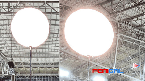 220V LED Hanging Inflatable Event Lighting Balloons For Exhibition Decoration