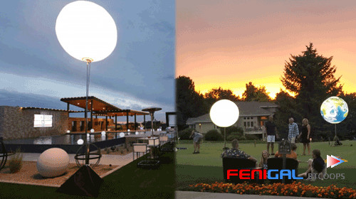 220V LED Hanging Inflatable Event Lighting Balloons For Exhibition Decoration