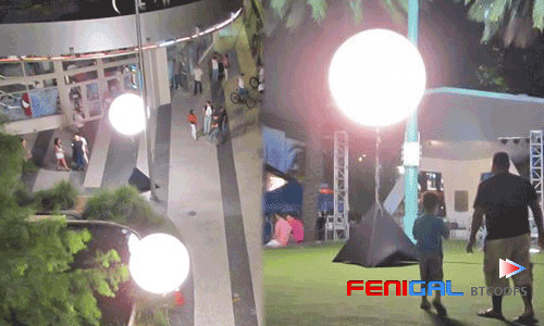 High Brightness Inflatable Moon Event Lighting Balloon 480W AC LED Lamp Beads Light Up Your Night Sky
