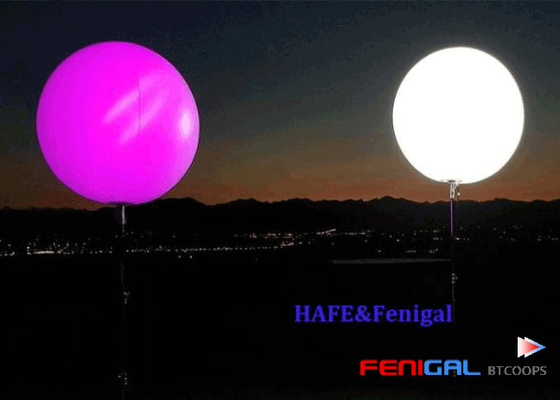High Brightness RGBW Inflatable Event Lighting Balloon 200W LED For Advertising Activities