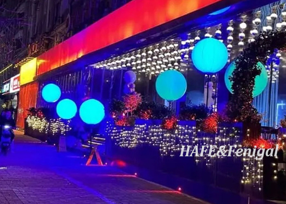 RGBW Inflatable LED Balloon Light 400W Event Decoration Atmosphere Light Outdoor
