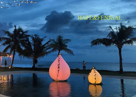 Inflatable Teardrop / Waterdrop LED Balloon Light Constantly  Air-inflated