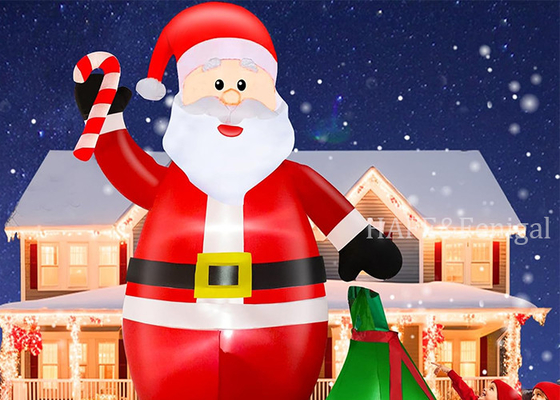 Outdoor 12ft Giant Christmas Inflatable Decoration with LED Lights Lawn Garden Party Festival