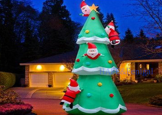 Christmas 5M Inflatable Christmas Tree LED Lighting Atmosphere Decoration