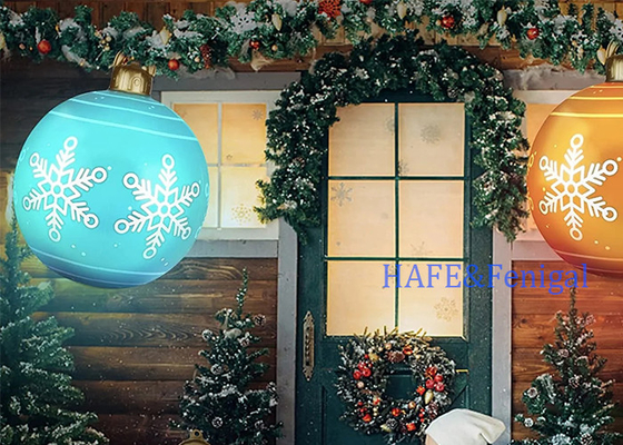 24 Inch PVC Inflatable Christmas Ball LED Light and Remote Control Indoor Outdoor Christmas Decoration