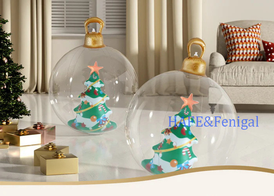 Christmas Inflatable Ball Christmas Tree Decoration Giant Transparent Ball 60cm