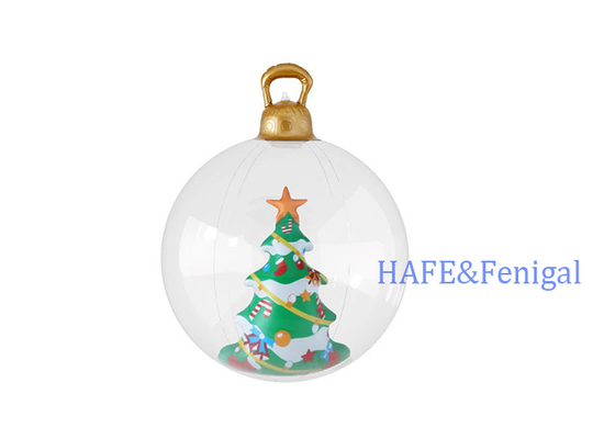 Christmas Inflatable Ball Christmas Tree Decoration Giant Transparent Ball 60cm