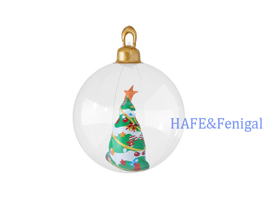 Christmas Inflatable Ball Christmas Tree Decoration Giant Transparent Ball 60cm