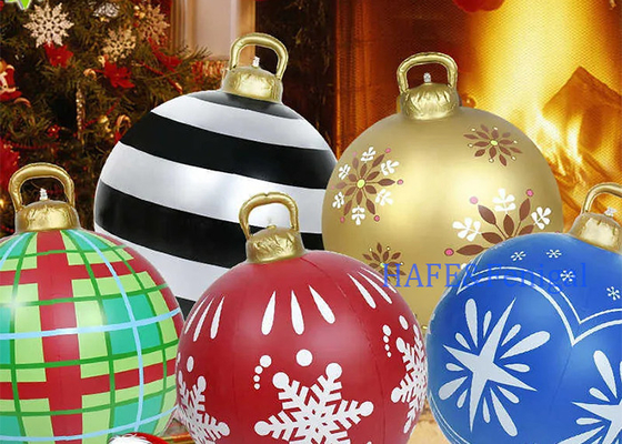 60cm Christmas Inflatable PVC Balloon Decoration For Home Outdoor Christmas Tree Decoration