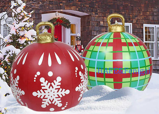 60cm Christmas Inflatable PVC Balloon Decoration For Home Outdoor Christmas Tree Decoration