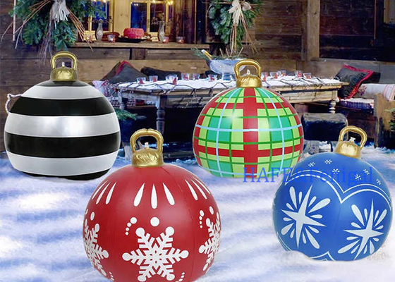 60cm Christmas Inflatable PVC Balloon Decoration For Home Outdoor Christmas Tree Decoration