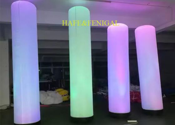 Inflatable LED Advertising Pillars / Columns /  Tubes Light With Built In Fan