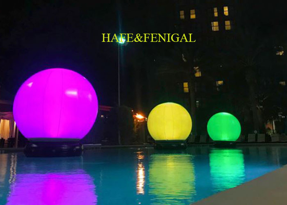 1.5M Inflatable Sphere LED Balloon Light Floating On Water For Pool Party