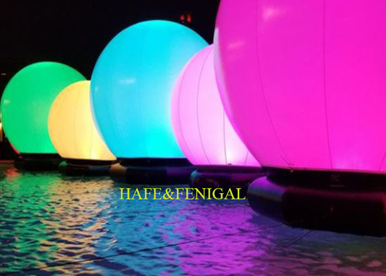 1.5M Inflatable Sphere LED Balloon Light Floating On Water For Pool Party