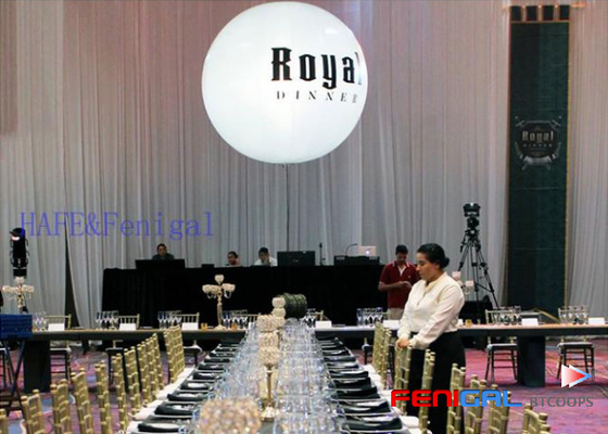 Eye Catching Inflatable Event Lighting 220V LED Balloons For Exhibitions