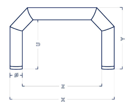 3-15m Customized Inflatable Arch The Perfect Gateway for Marathon Competitions Night Runs and Fluorescent Events