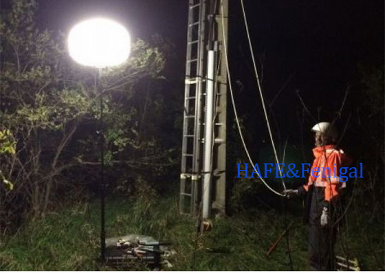 No Glare Inflatable Industrial Balloon Light Safety Lighting LED 400w Support Customization