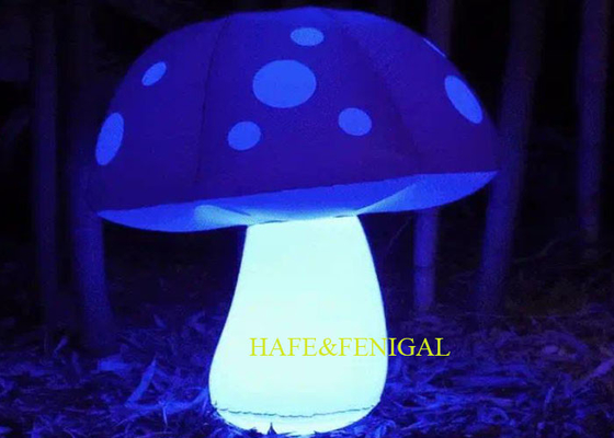 Customized Inflatable Mushroom Sculpture With Built-in Fan For Events Decor
