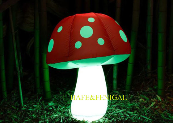 Customized Inflatable Mushroom Sculpture With Built-in Fan For Events Decor
