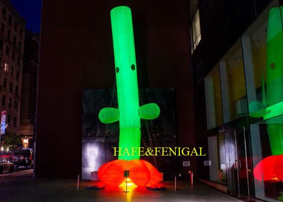 Customized Giant Inflatable Flowers Sculpture With Light For Events Decoration