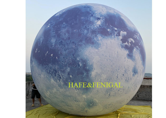 Inflatable Blue Moon Planet With Light For Planetariums Museums Or Parties