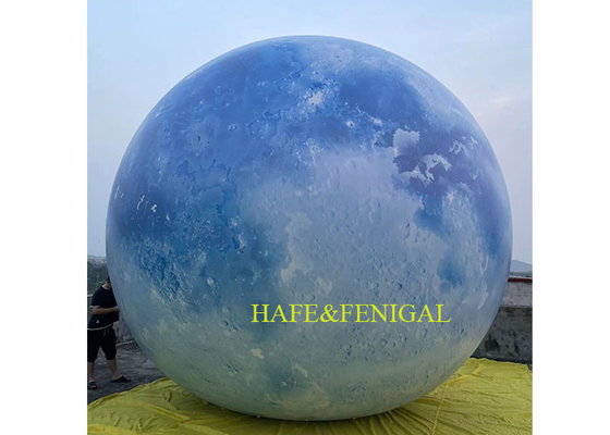 Inflatable Blue Moon Planet With Light For Planetariums Museums Or Parties