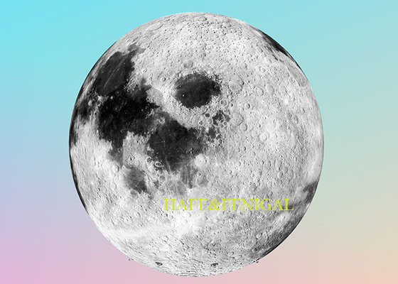 3m / 10ft Inflatable Moon Planet With Light Helium Filled For Events Decor